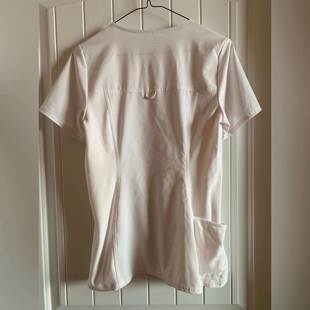 Cherokee Iflex - V-Neck Knit Panel Top - Picture 3 of 3